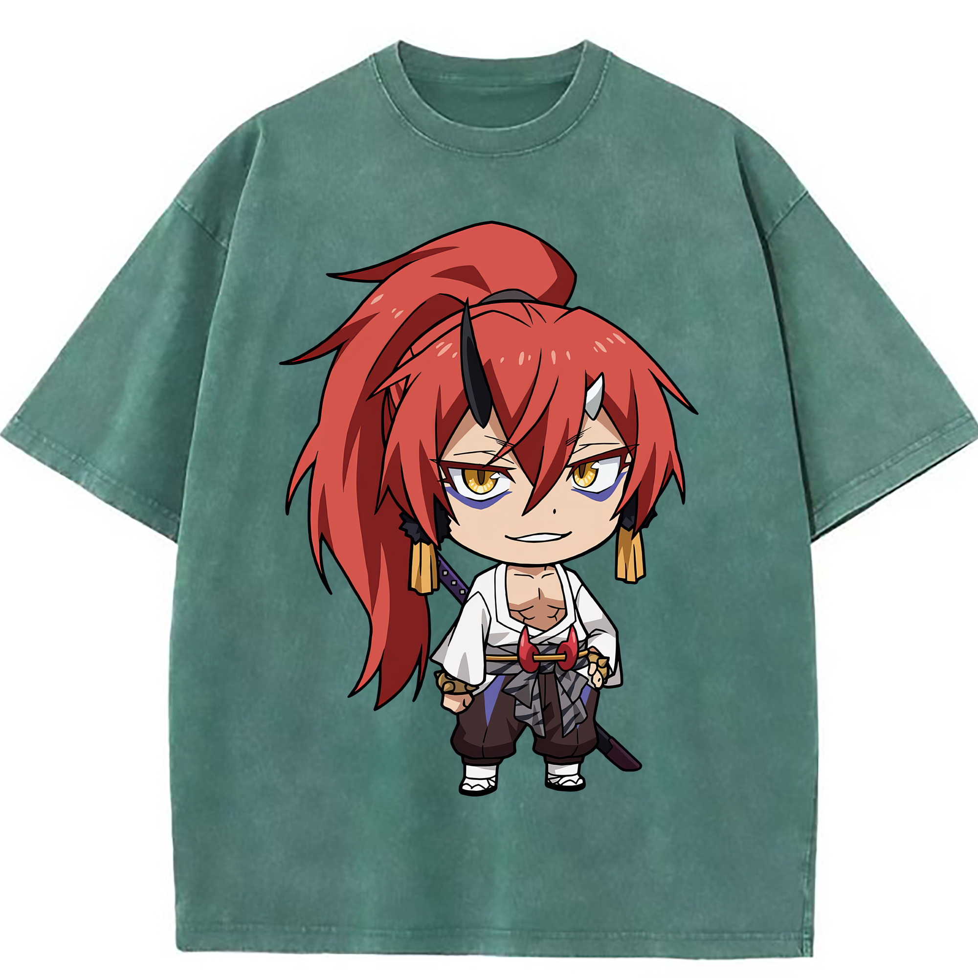（画像用） 転スラ Regarding Reincarnated to Slime 綿100% ヴィンテージ風 半袖Tシャツ（フロントプリント）